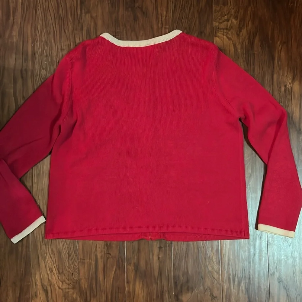 Red Vintage Christmas/Holiday Sweater - Picture 4 of 4
